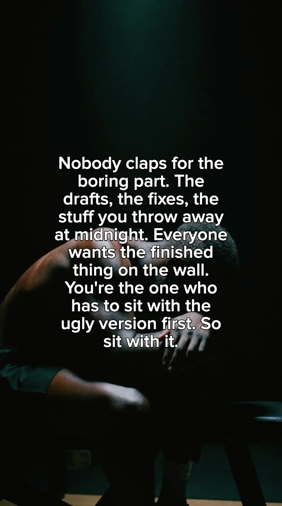 Vertical reel made with Rymate — quote text over b-roll footage (example 10)