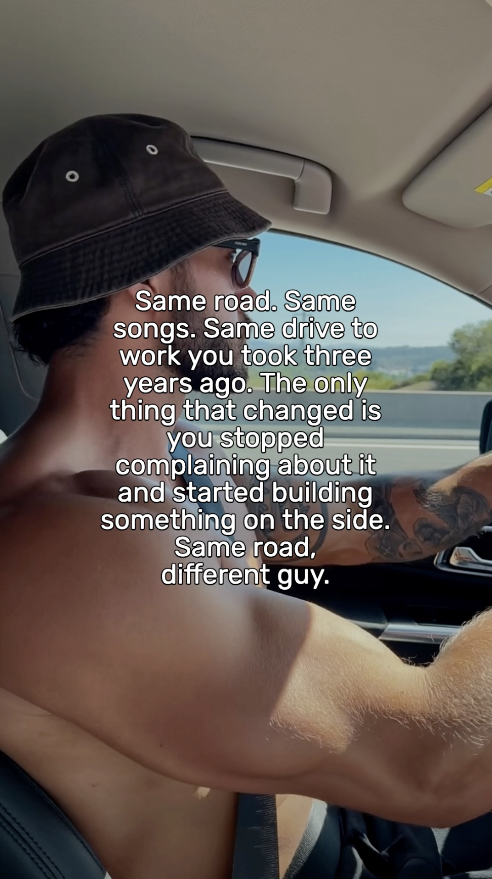 Vertical reel made with Rymate — quote text over b-roll footage (example 12)